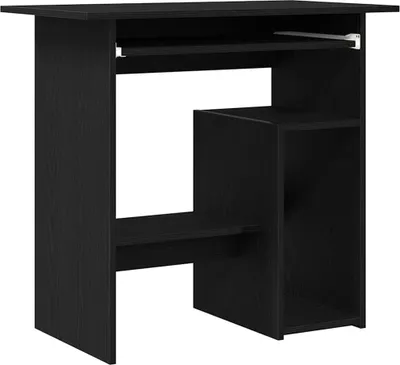 Produktbild von Schreibtisch Schwarz Eichen-Optik 80x45x74 cm Holzwerkstoff