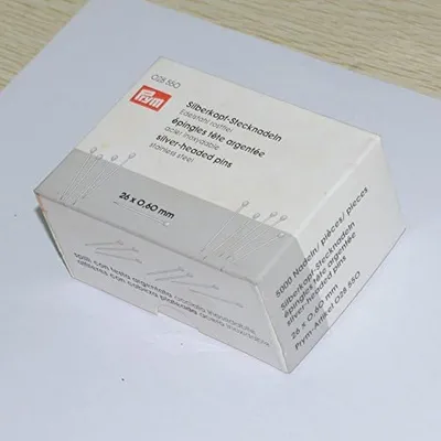 Stecknadeln mit Silberkopf, 250 Stk., 26 x 0,60 mm, Edelstahl