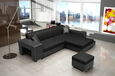 Produktbild von Sofa Schlafsofa Designer Sofa mit Bettfunktion + Bettkasten Ecksofa Couch NEU