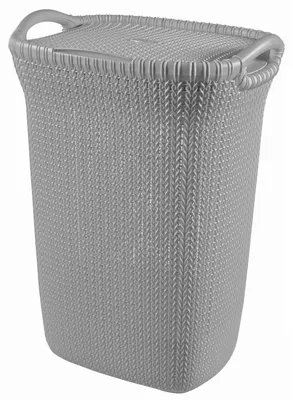 Produktbild von Wäschekorb KNIT 57 l, grau