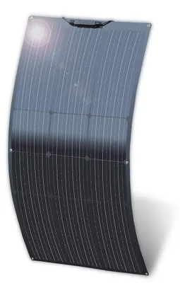 Imagen del producto de Panel solar de 120W - Flexible, monocristalino, para caravanas y barcos - 1060x530 mm