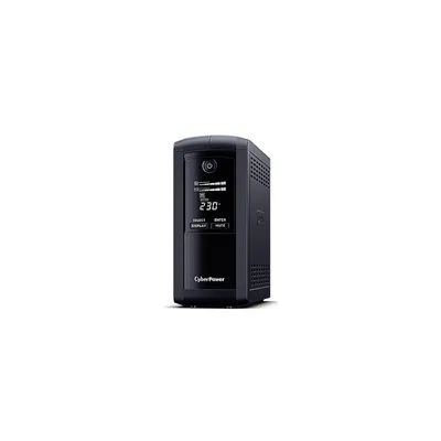Produktbild von CyberPower VP1000ELCD Line-Interactive USV 1000VA/550W USB (HID), AVR, LCD, RJ45 Lan Protection, Ausgang (4) Schuko, Line-Interaktiv, 1 kVA, 550 W, Sine, 167 V, 295 V
