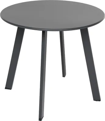 Produktbild von Dehner Kaffeetisch Lian, ca. Ø 50 cm, Höhe ca. 45 cm, Stahl, pulverbeschichtet, grau