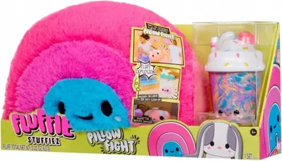 Zdjęcie produktu dla MGA Entertainment Fluffie Stuffiez Pillow Fight- Rainbow, Zabawkowa tęcza, 4 lat(a)
