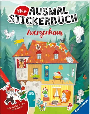 Image de Mein Ausmalstickerbuch - Zwergenhaus