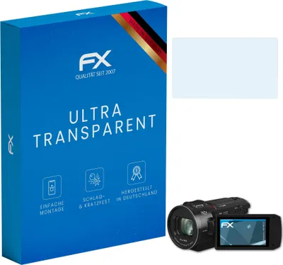Produktbild von atFoliX 4061186008347, Transparent, Panasonic, HC-VXF11, Klare Bildschirmschutzfolie, Kratzresistent, Glänzend