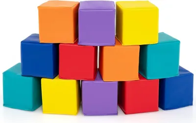 Immagine prodotto di Set di 12 blocchi di schiuma per bambini, morbidi e colorati