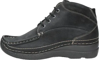 Image de Wolky Roll Shoot  Veterschoenen Hoog - Zwart - Maat 36