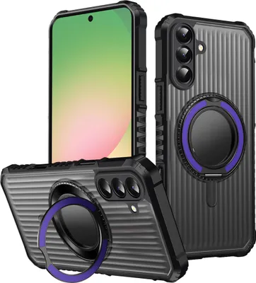 Immagine prodotto di Custodia MagSafe per Samsung Galaxy A17 5G 360 gradi anello supporto fotocamera protezione viola