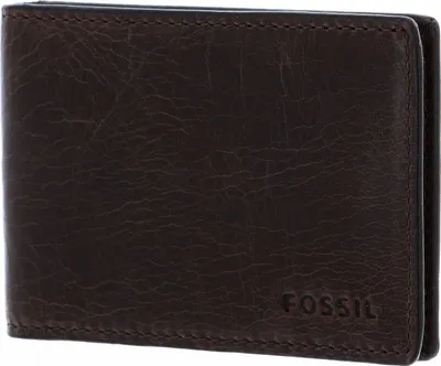 Produktbild von FOSSIL Leder Geldbörse Derrick Money Clip Bifold Dark Brown braun
