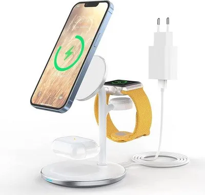 Obrázek produktu pro Nabíjecí stanice – Bezdrátová nabíjecí stanice – Nabíjecí stanice pro X – mobilní telefony, sluchátka a hodinky