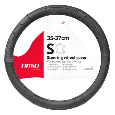 Obrázek produktu pro Potah Volantu Kůže 35-37 Cm Šitý Silnou Nití