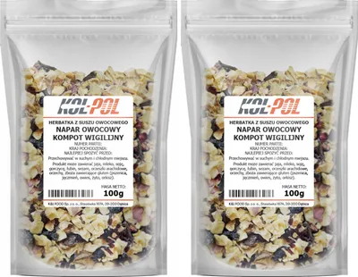 Zdjęcie produktu dla HERBATA OWOCOWA NAPAR Kompot Wigilijny 200g Naturalna suszona Kol-Pol