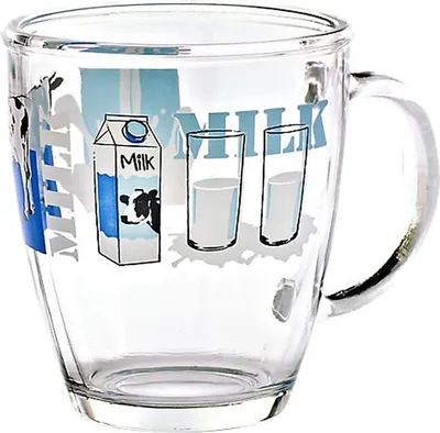 Produktbild von Glastasse Milk and Cow Nadia 380ml