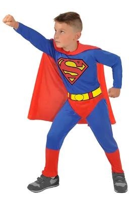 Produktbild von Superman-Verkleidung für Jungen, offizielles DC Comic-Kostüm (Größe 5—7 Jahre)