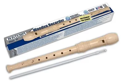 Produktbild von Bontempi Blockflöte Holz Barock für Kinder und Anfänger Musikspielzeug