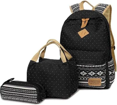 Produktbild von Schulrucksack mit Laptopetui und Lunchtasche