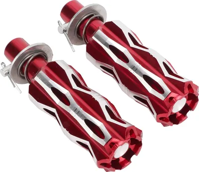 Produktbild von CNC Motorrad Hintere Fußrasten Pedal Aluminiumlegierung Fußrastenanlage Fußstützen für MotorradRot