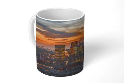 Produktbild von KitchenYeah® Tasse Kaffeetasse Kaffeebecher 350 ml Amsterdamer Architektur in den Zuidas Teetasse - Fototasse - Becher - Keramikbecher - Teebecher - Kaffeetasse - Bürotasse