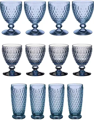 Produktbild von Villeroy & Boch Boston Coloured Wein- & Longdrinkgläser 12er Set blau