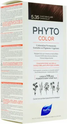 Immagine prodotto di Phyto Colore 5.35 Marrone chiaro Cioccolato Confezione 2x50 ml