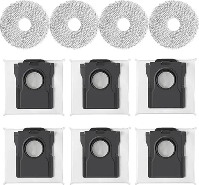 Imagen del producto de Bolsas para aspiradora Dreame X40 X30, juego de 6 bolsas y 4 accesorios para aspiradora