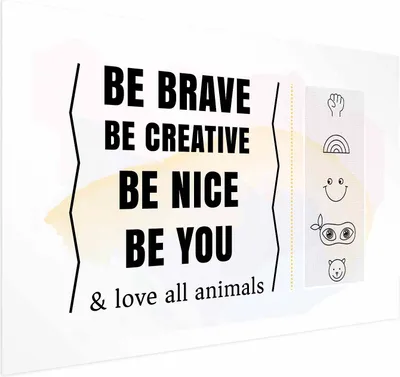 Produktbild von Posterpapier Poster - Be Yourself 60x40 cm Text m-A-0833-ao-a