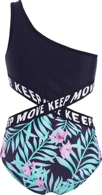 Produktbild von Kinder Mädchen Einteiler Badeanzug Gr. 158-164 Cm Sport Bikini Badekleidung Kinder Sommer Schwimmanzug