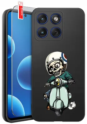 Obrázok produktu pre ETUI do Motorola Edge 70 | WZORY | SILIKONOWE MATT CASE + SZKŁO 9H