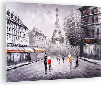 Produktbild von Bilder auf glas - Architektur Paris Eiffle Frankreich - 70x50cm - Glasbilder - Wandbilder - Kunstdruck - Wanddekoration aus Glas - Glas Bilder - Wandbild auf Glas - GAA70x50-2961