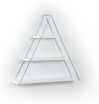 Immagine prodotto di Mensola triangolare 3 ripiani Moset MT191003 colore bianco