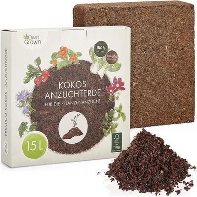 Produktbild von OwnGrown Kokos Anzuchterde mit Nährstoffen: 10l Anzuchterde (6,53)