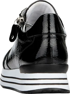 Produktbild von Remonte Damen Sneaker mit Plateausohle in Weite G & Reißverschluss D1302, Größe:41 EU, Farbe:Schwarz