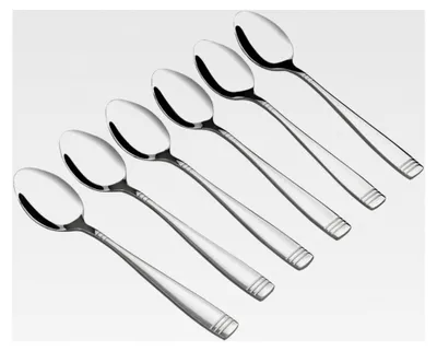 Produktbild von 12-teiliges Teelöffel-Set aus Edelstahl, 15 cm