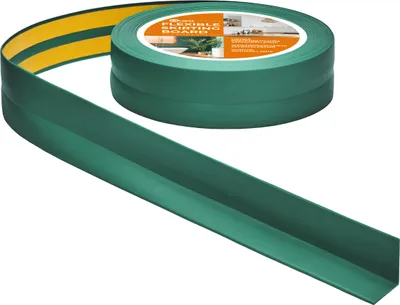 Produktbild von QUEST Weichsockelleiste Selbstklebend 30x30mm, 25m, Sockelleiste Knickleiste aus PVC Kunststoff, Flexible Fußleiste Wandabschlussleiste, grün