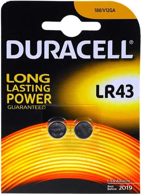Produktbild von Duracell Knopfzelle Typ LR43 2er Blister