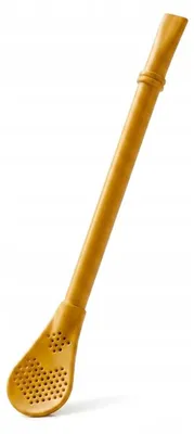 Obrázek produktu pro Bombilla Esencia pro yerba mate, délka 15,5 cm - barva žlutá