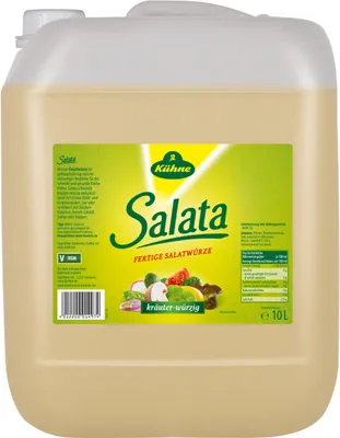 Produktbild von Kühne Salata fertige Salatwürze Kräuter würzig Kanister 10000ml