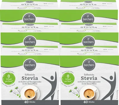 Produktbild von BORCHERS Stevia Süßesticks (6x40 Stk.)