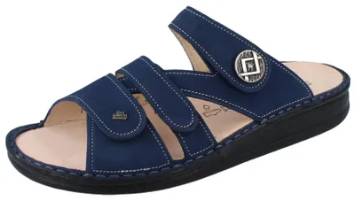 Immagine prodotto di Finn Comfort, Agueda, Atoll, donna, mulo, pelle, plantare estraibile, NUOVO - muli da donna / separatori di punta, blu