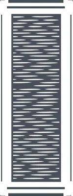 Produktbild von Fiberdeck BOSTON Dekogitter Lamia vertikal 1820x580x2 mm RAL7016