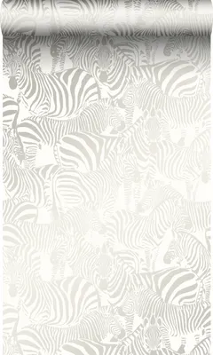 Immagine prodotto di Origin Wallcoverings carta da parati zebre argento 53 cm x 10.05 m