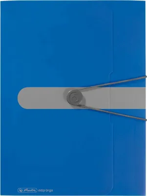 Produktbild von Gummizugmappe PP A4 blau opak to go Packung mit 3 Stück