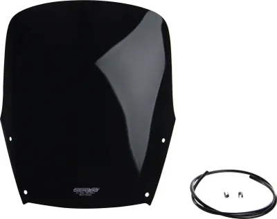Image de Pare-brise MRA, couleur noire, avec homologation européenne (ABE), compatible avec la Suzuki DR 650 R