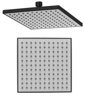 Obrázok produktu pre Sprchová hlavica, 200x200 mm, ABS/čierna matná