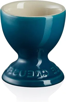 Eierbecher aus Keramik - grünblau - 9 Gramm