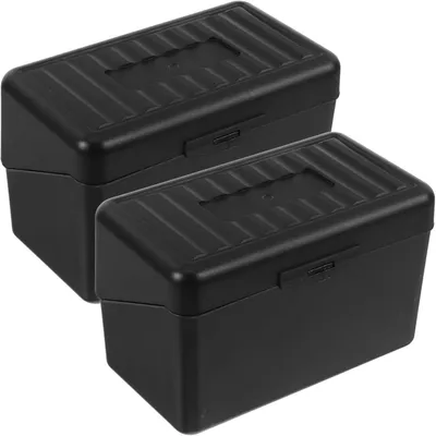 Produktbild von Aufbewahrungsbox für Karteikarten aus Kunststoff für Büro und Zuhause