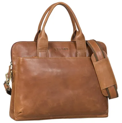 Productafbeelding van Laptoptas 13 Inch Leren Heren en Dameswerktas