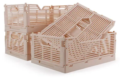 Produktbild von Set aus 4 platzsparenden faltbaren Aufbewahrungsboxen