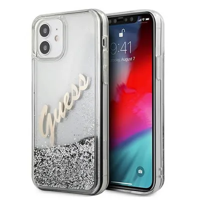 Image de Guess Guhcp12Lglvssi Iphone 12 Pro Max6,7 Srebrny/Silver Hardcase Glitter Vintage Script